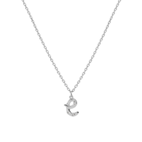 E Alphabet Necklace