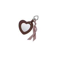 Heart Fickspegel Nyckelring Brown