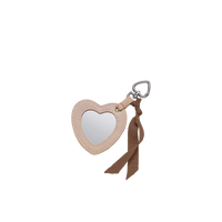 Heart Fickspegel Nyckelring Sand